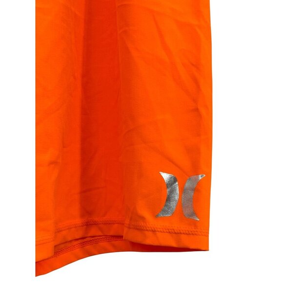 Hurley Mens Orange Board Shorts Size 38 Stretch Surf Swim Trunks Pocket EUC - Picture 6 of 9